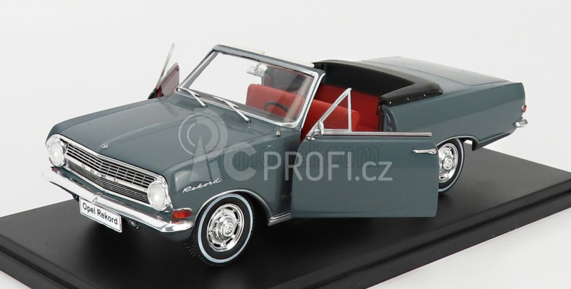 Edicola Opel Rekord A Deutsch Cabriolet Open 1964 1:24 Grey
