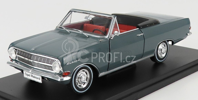 Edicola Opel Rekord A Deutsch Cabriolet Open 1964 1:24 Grey