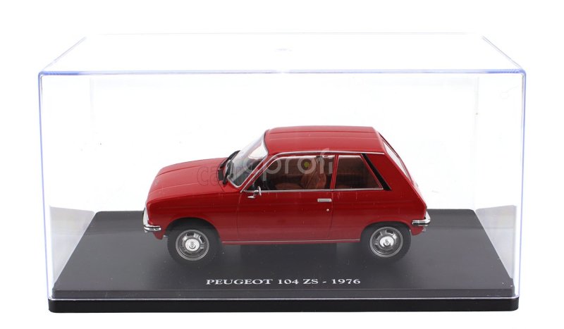 Edicola Peugeot 104 Zs 1976 - Con Vetrina - With Showcase 1:24 Red