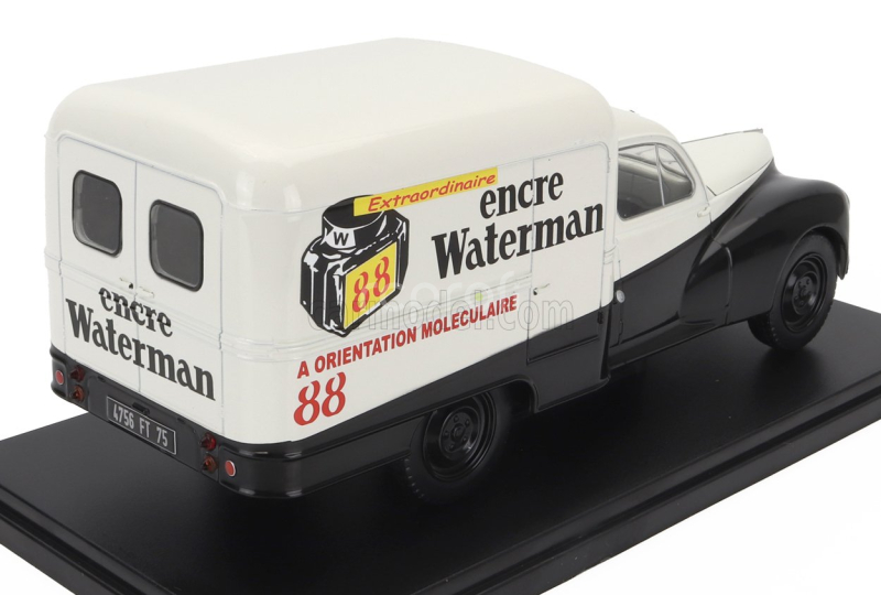 Edicola Peugeot 203 Van Encre Waterman 1957 - Without Card Box - Senza Scatola 1:24 Bílá Černá
