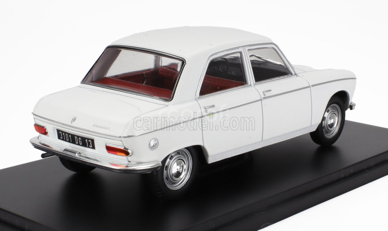 Edicola Peugeot 204 1968 - Con Vetrina - With Showcase 1:24 Bílá