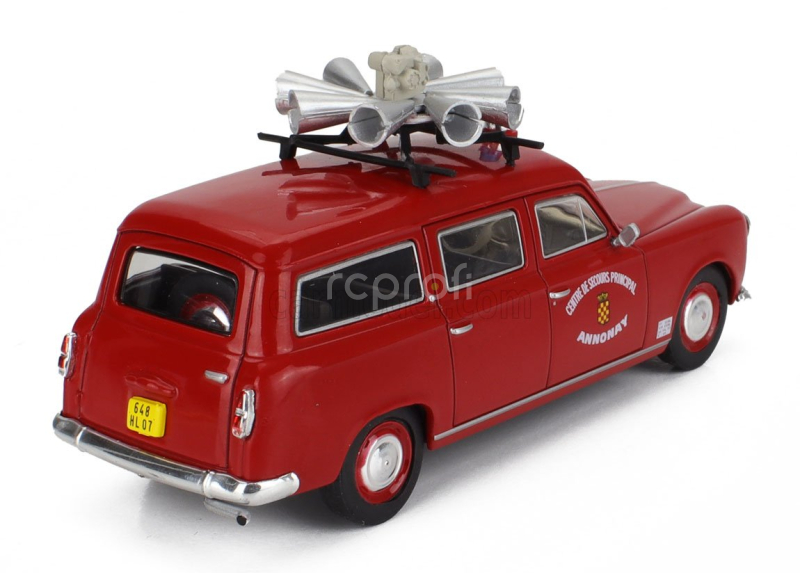 Edicola Peugeot 403 Sw Station Wagon Fire Engine Centre De Secours Principal Annonay 1969 1:43 Red