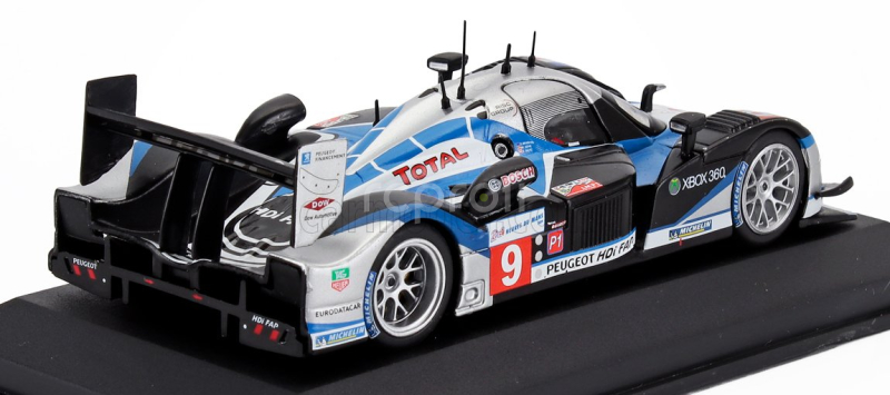 Edicola Peugeot 908 Hdi Fap 5.5l Turbo V12 Team Peugeot Sport Total N 9 Winner 24h Le Mans 2009 David Brabham - Marc Gene - Alexander Wurz 1:43 Černá Modrá Stříbrná