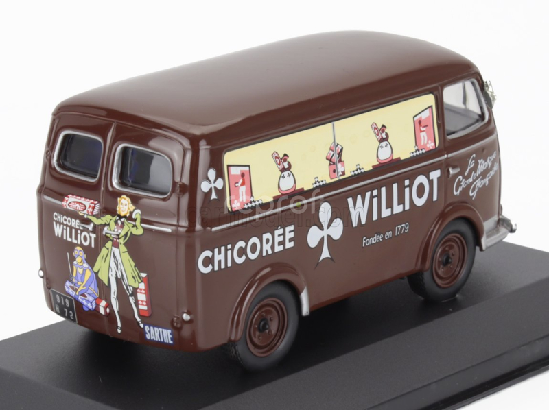 Edicola Peugeot H-type Van Chicoree Williot 1958 1:43 Brown