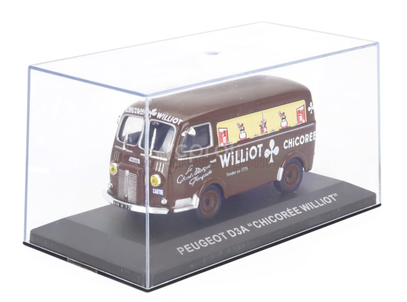Edicola Peugeot H-type Van Chicoree Williot 1958 1:43 Brown