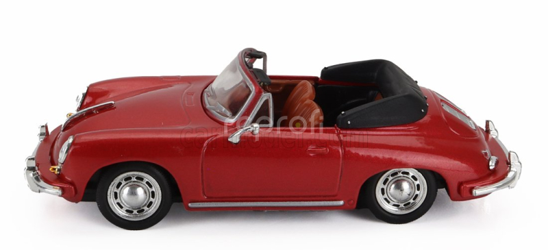 Edicola Porsche 356b Cabriolet Spider 1959 1:43 Red Met