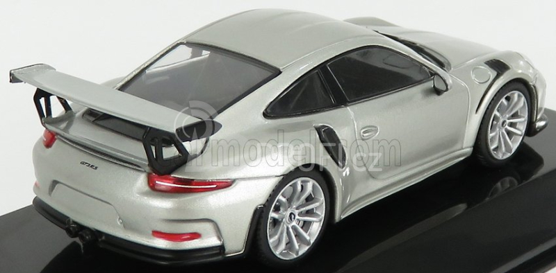 Edicola Porsche 911 991 Gt3 Rs 2015 - Con Vetrina - With Showcase 1:43 Silver