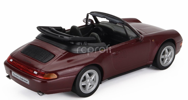 Edicola Porsche 911 993 Carrera Cabriolet 1995 1:43 Red Met