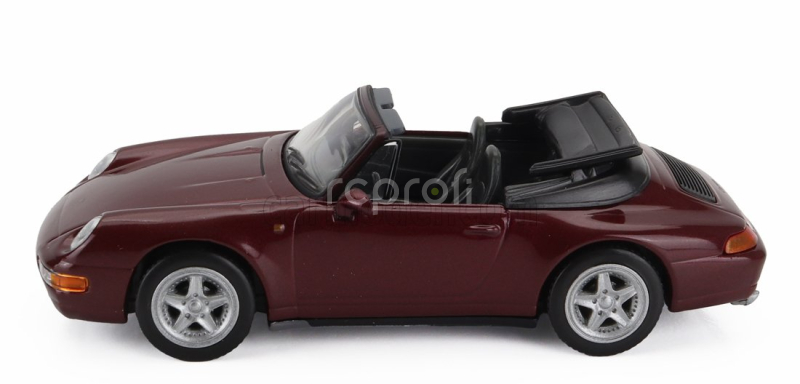 Edicola Porsche 911 993 Carrera Cabriolet 1995 1:43 Red Met