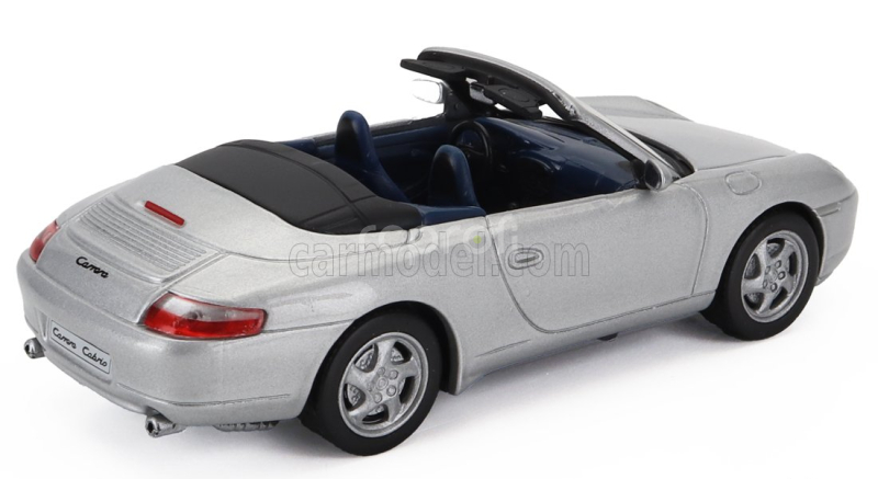 Edicola Porsche 911 996 Carrera Cabriolet Spider 2001 1:43 Silver