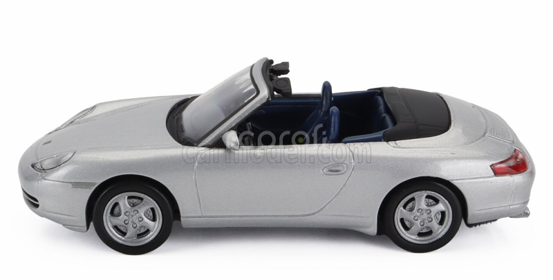Edicola Porsche 911 996 Carrera Cabriolet Spider 2001 1:43 Silver