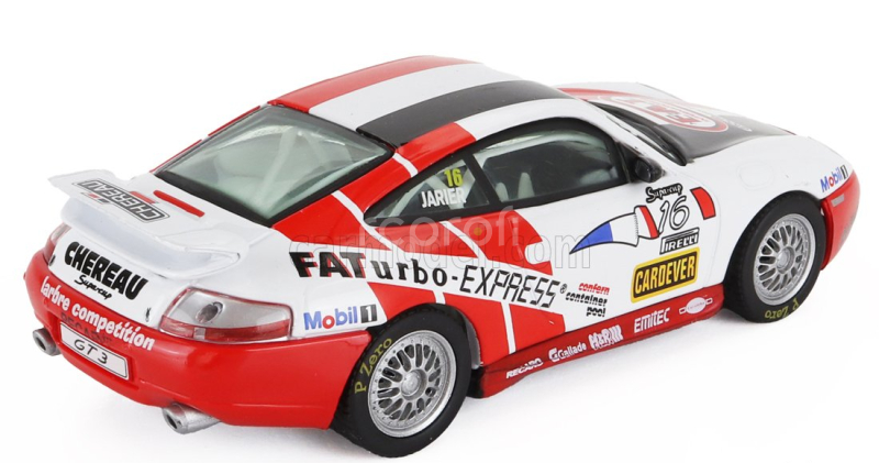 Edicola Porsche 911 996 Gt3 Team Chereau N 16 Pirelli Supercup 1999 Jean Pierre Jarier 1:43 Bílá Červená