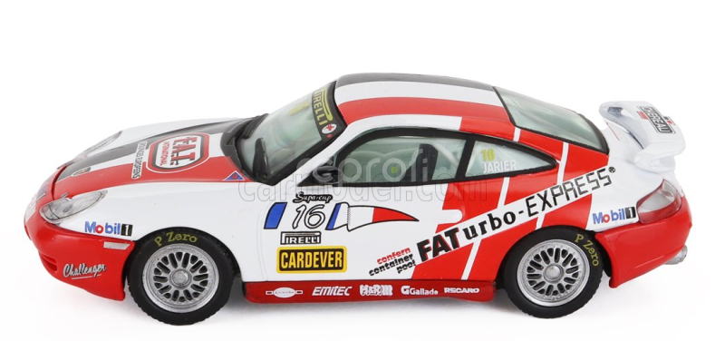 Edicola Porsche 911 996 Gt3 Team Chereau N 16 Pirelli Supercup 1999 Jean Pierre Jarier 1:43 Bílá Červená