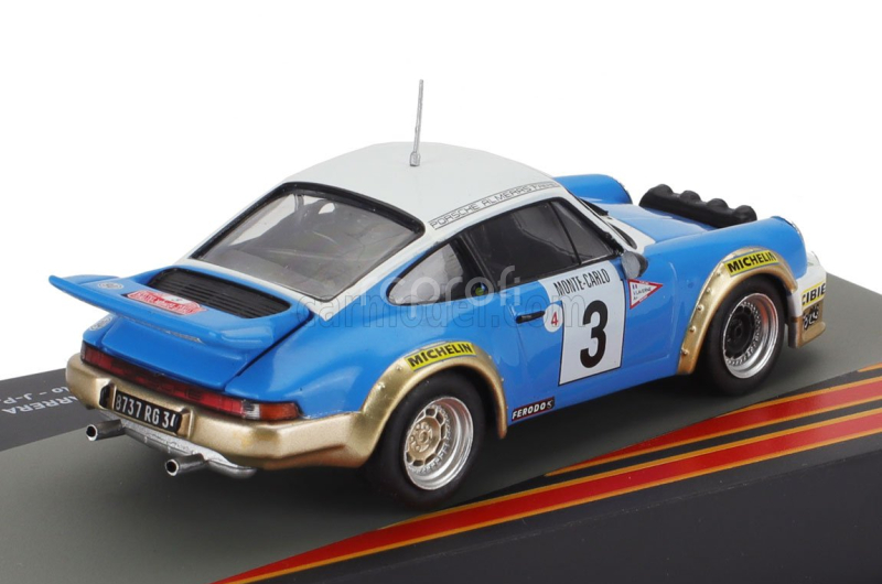 Edicola Porsche 911 Sc 3.0l Gitanes (night Version) N 3 Winner Rally Montecarlo 1978 Jean Pierre Nicolas - Vincente Laverne 1:43 Modrá Bílá