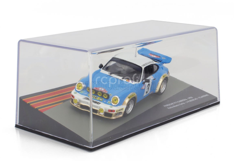 Edicola Porsche 911 Sc 3.0l Gitanes (night Version) N 3 Winner Rally Montecarlo 1978 Jean Pierre Nicolas - Vincente Laverne 1:43 Modrá Bílá