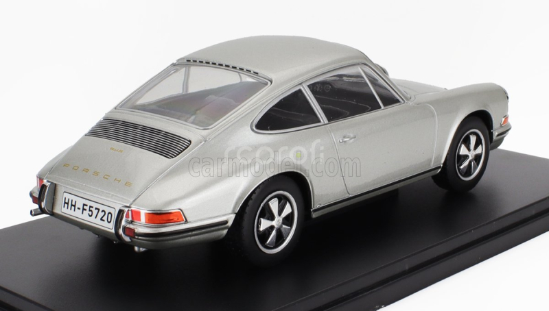 Edicola Porsche 911s Coupe 1969 - Con Vetrina - With Showcase 1:24 Silver