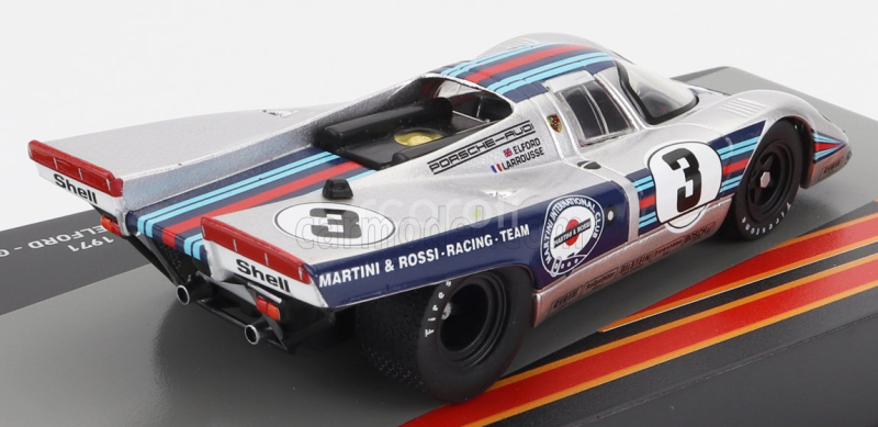 Edicola Porsche 917k 4.9l Team Martini Racing N 3 Winner 12h Sebring 1971 Vic Elford - Gerard Larrousse 1:43 Stříbrná Modrá