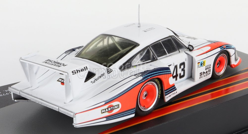 Edicola Porsche 935/78 3.2l Twin Turbo Moby Dick Team Martini Racing Porsche System N 43 24h Le Mans 1978 Rolf Stommelen - Manfred Schurti 1:43 Bílá Modrá Červená