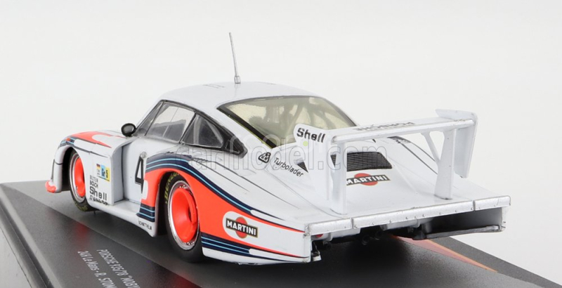 Edicola Porsche 935/78 3.2l Twin Turbo Moby Dick Team Martini Racing Porsche System N 43 24h Le Mans 1978 Rolf Stommelen - Manfred Schurti 1:43 Bílá Modrá Červená