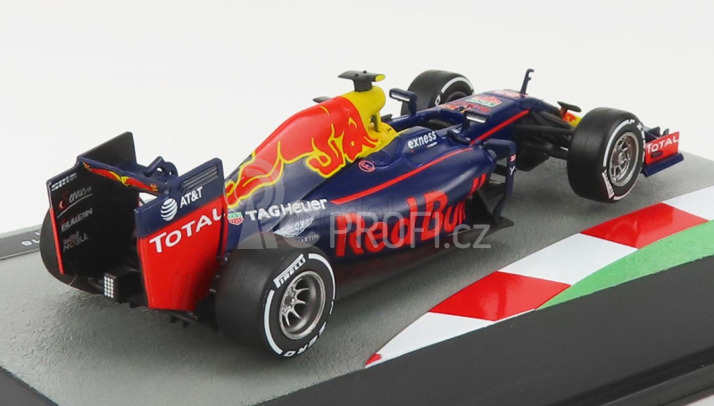 Edicola Red bull F1  Rb12 Tag Heuer N 33 Season 2016 Max Verstappen 1:43 Matná Modrá Červená Žlutá