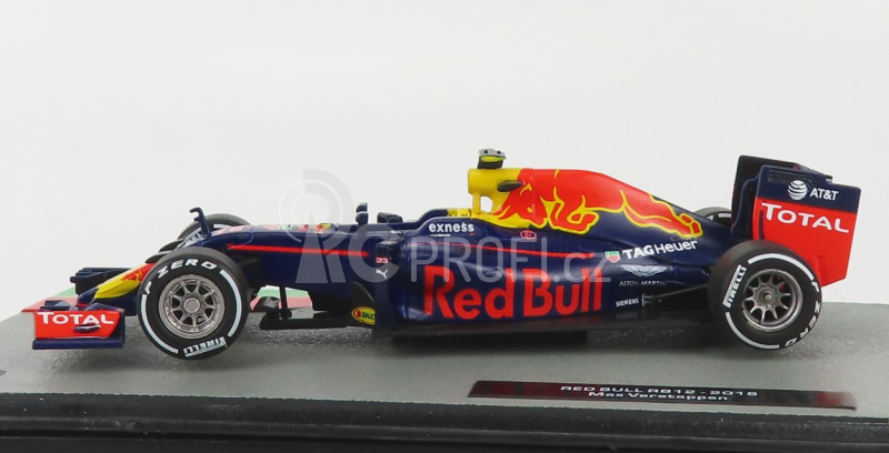 Edicola Red bull F1  Rb12 Tag Heuer N 33 Season 2016 Max Verstappen 1:43 Matná Modrá Červená Žlutá