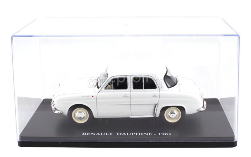 Edicola Renault Dauphine 1961 - Con Vetrina - With Showcase 1:24 Bílá