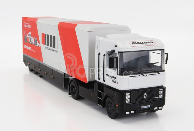 Edicola Renault Magnum Ae500 Kamion Team F1 Mclaren Honda Mp4/6 1:43, bílá