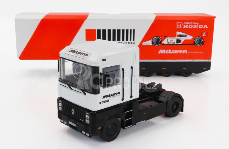 Edicola Renault Magnum Ae500 Kamion Team F1 Mclaren Honda Mp4/6 1:43, bílá