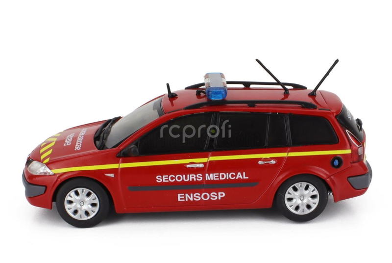 Edicola Renault Megane Break Sw Station Wagon Ambulance Fire Engine Secours Medical Ensosp 2006 1:43 Červená Žlutá