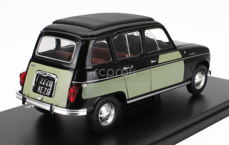 Edicola Renault R4l Parisienne 1966 - Con Vetrina - With Showcase 1:24 Černá Zelená