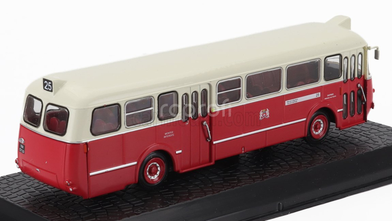 Edicola Renault S45 R4210 Autobus 1953 - Damage Display Box 1:72 Červený Krém