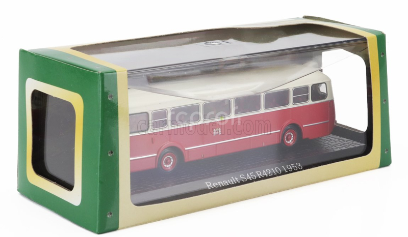 Edicola Renault S45 R4210 Autobus 1953 - Damage Display Box 1:72 Červený Krém