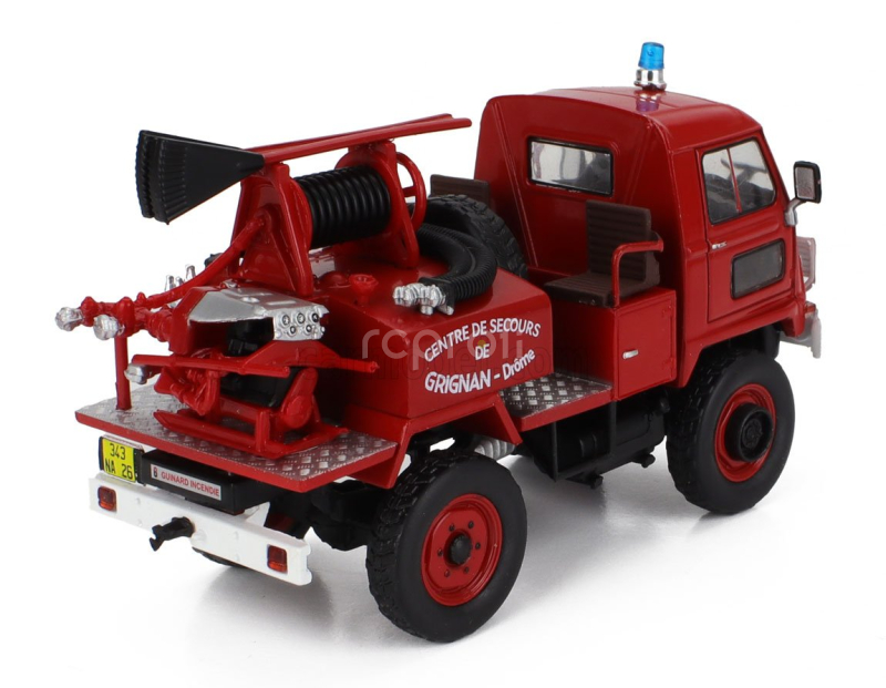 Edicola Renault Super Castor Tanker Truck Fire Engine Centre De Secours De Grignan Drome 1976 1:43 Red