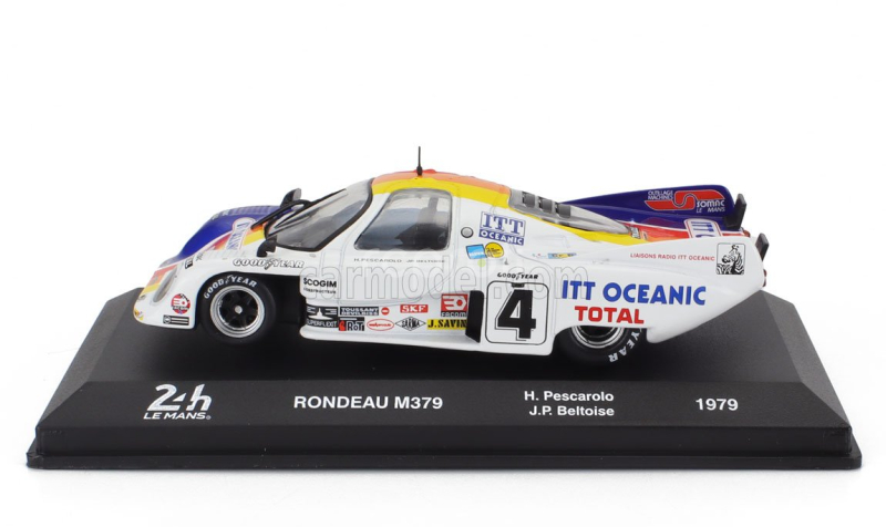 Edicola Rondeau M379 3.0l V8 Team J.rondeau N 4 24h Le Mans 1979 Jean Pierre Beltoise - Henri Pescarolo 1:43 Bílá Červená Modrá