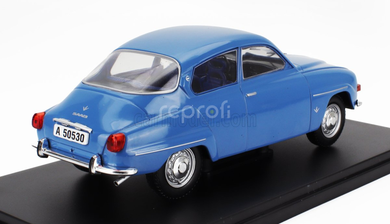 Edicola Saab 96 V4 1970 - Con Vetrina - With Showcase 1:24 Blue