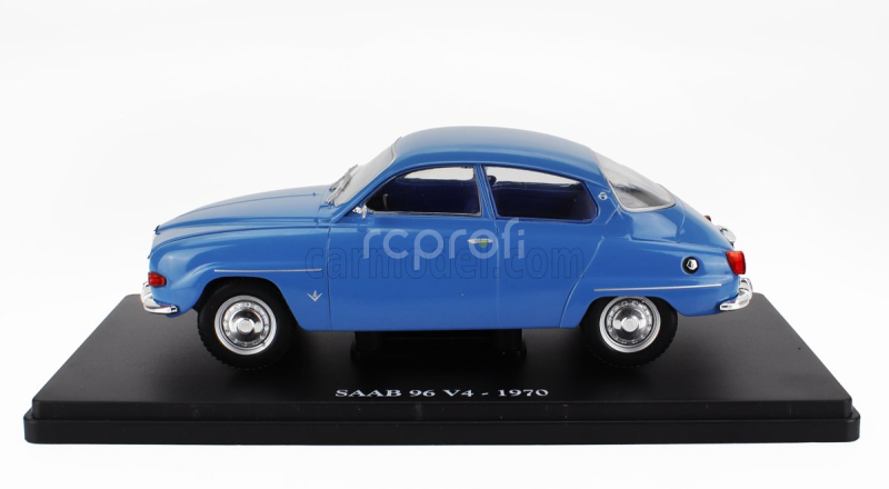 Edicola Saab 96 V4 1970 - Con Vetrina - With Showcase 1:24 Blue