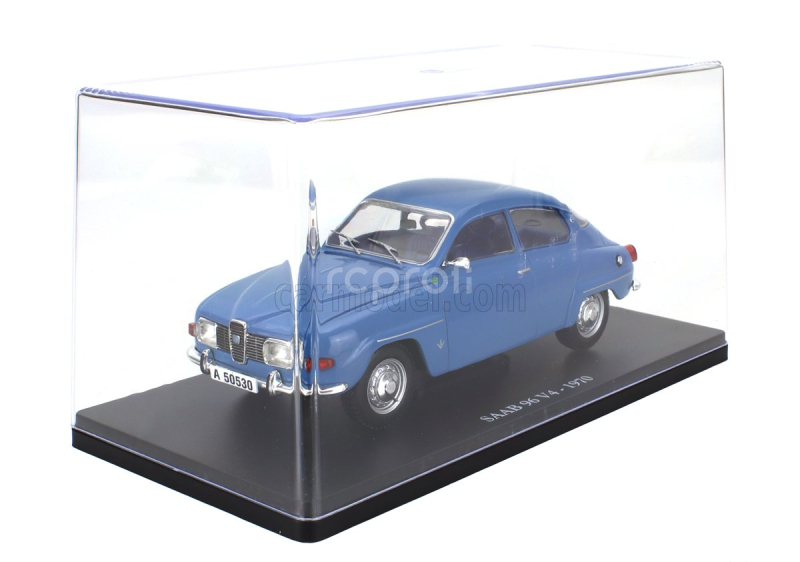 Edicola Saab 96 V4 1970 - Con Vetrina - With Showcase 1:24 Blue
