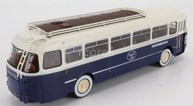 Edicola Saviem Chausson Sc1 Autobus Casablanca - Marrakech 1960 1:43 Modrý Krém