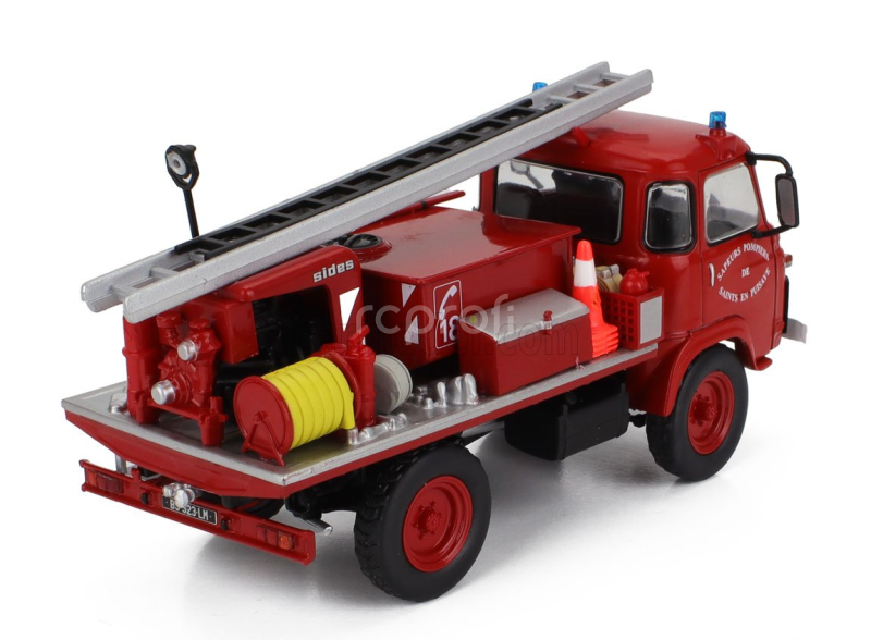 Edicola Saviem Tp3 Truck Fire Engine Saints En Puisaye 1972 1:43 Red