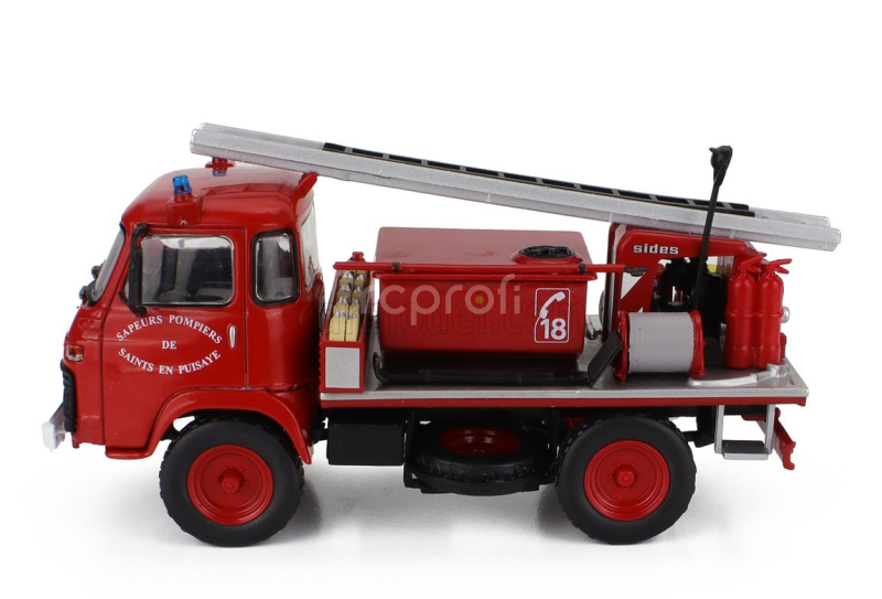 Edicola Saviem Tp3 Truck Fire Engine Saints En Puisaye 1972 1:43 Red