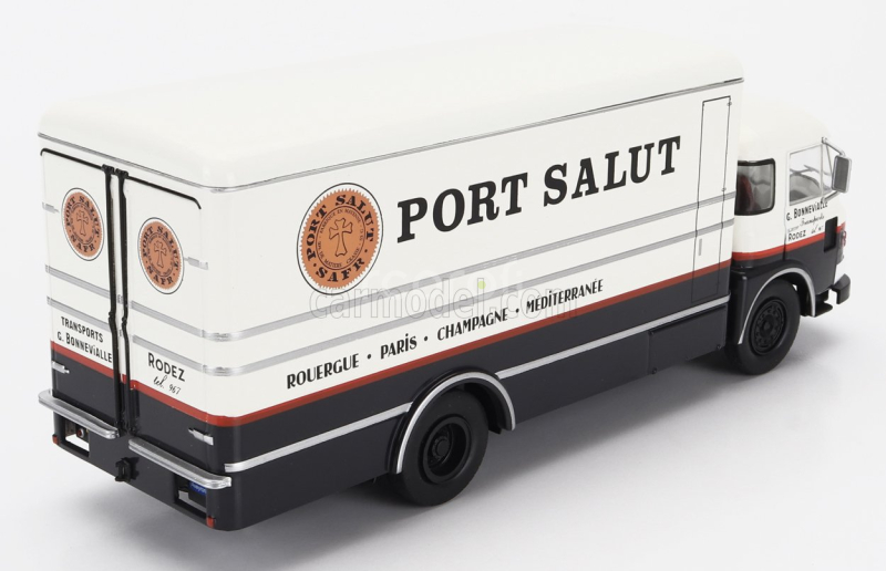 Edicola Saviem Without Card Box - Senza Scatola - Jm200 Truck G.bonnevialle Transports Port Salut 2-assi 1963 1:43 Cream Black