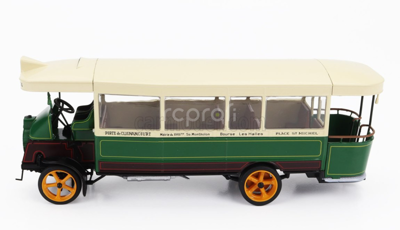 Edicola Schneider H Autobus France 1916 1:43 Zelený Krém