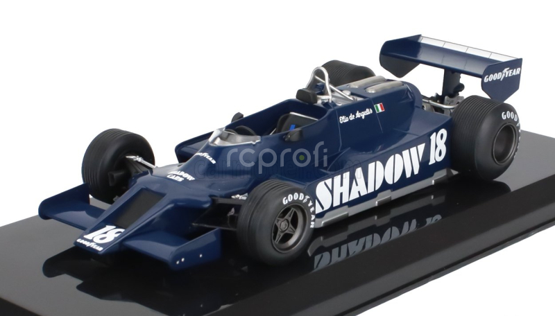 Edicola Shadow F1  Dn9 N 18 Season 1979 Elio De Angelis - Con Vetrina - With Showcase 1:24 Blue