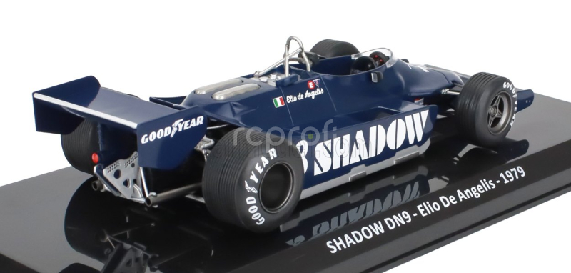 Edicola Shadow F1  Dn9 N 18 Season 1979 Elio De Angelis - Con Vetrina - With Showcase 1:24 Blue