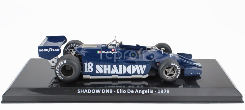 Edicola Shadow F1  Dn9 N 18 Season 1979 Elio De Angelis - Con Vetrina - With Showcase 1:24 Blue
