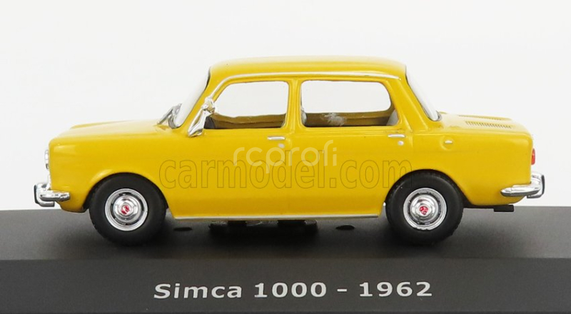 Edicola Simca 1000 1962 - Con Vetrina - With Showcase 1:43 Žlutá