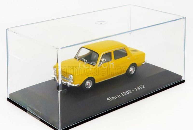 Edicola Simca 1000 1962 - Con Vetrina - With Showcase 1:43 Žlutá