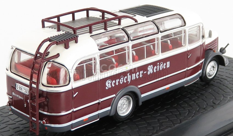 Edicola Steyr 380q Autobus 1955 - Damage Display Box 1:72 Bordeaux White