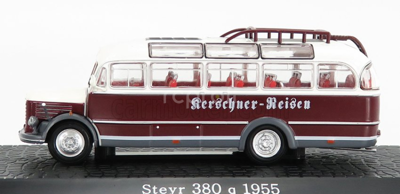 Edicola Steyr 380q Autobus 1955 - Damage Display Box 1:72 Bordeaux White