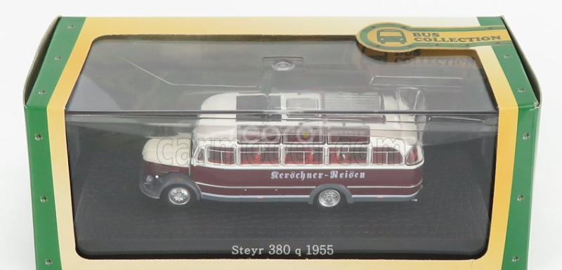 Edicola Steyr 380q Autobus 1955 - Damage Display Box 1:72 Bordeaux White